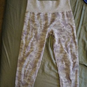 Gymshark Lavender Grey Camo Seamless Leggings